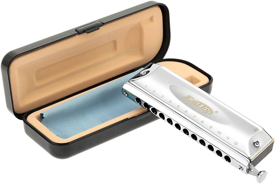 EAST TOP 12 hole button Chromatic Harmonica